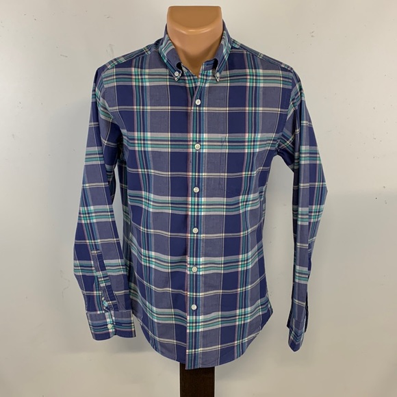J. Crew Other - J. Crew Summer Plaid long sleeve button down collar shirt.  S